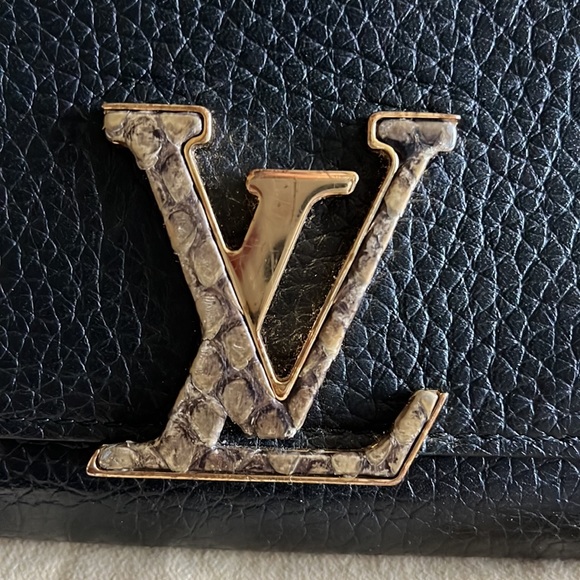 Louis Vuitton Portefeuille Black Capucines Black Taurillon Leather Wallet - Picture 4 of 10